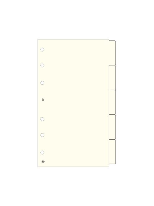 M331 Saturnus bianco elválasztólap csomag